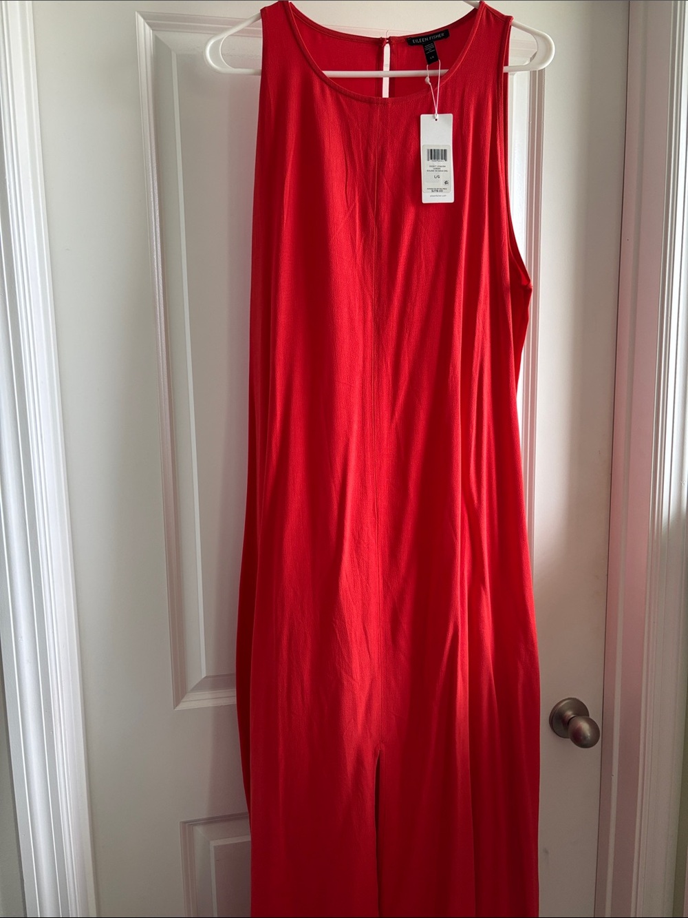 Eileen Fisher Orange-Red Maxi Dress
